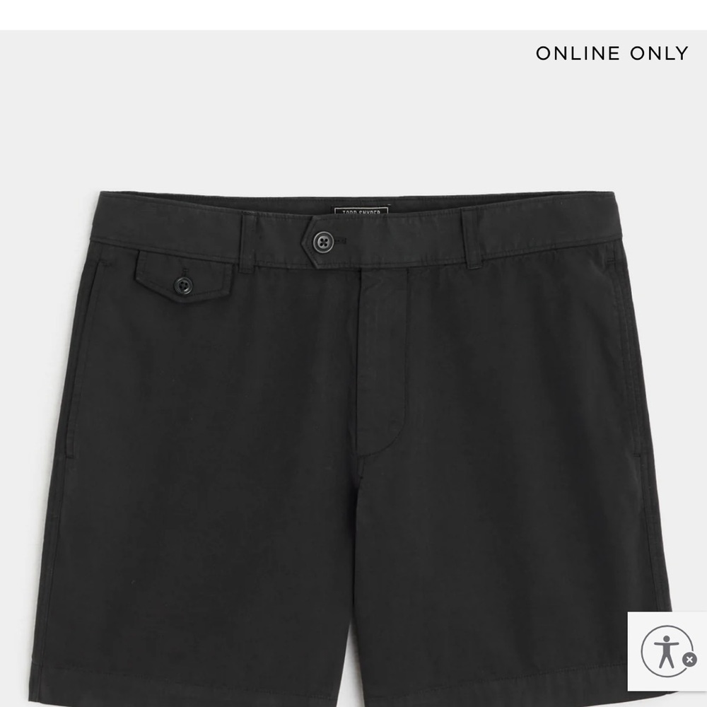 Todd Snyder Men's Hudson 7” Black Shorts